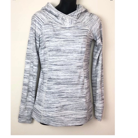lululemon athletica Sweaters - LULULEMON Sweater Size 4 YOGA Striped Hoodie